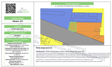 Terreno comercial en esquina en renta sobre Av. Juan Pablo II Zapopan