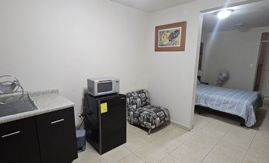 Departamento 1 recamara amueblado con todos los servicios en Coyoacan