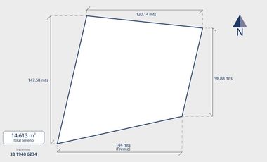 Terreno a unos metros de carretera a Chapala
