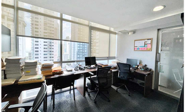 OFICINA EN AVENIDA BALBOA  PH COLORES DE BELLA VISTA 100M2 AMOBLADA