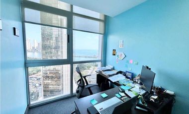 OFICINA EN AVENIDA BALBOA  PH COLORES DE BELLA VISTA 100M2 AMOBLADA