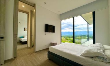 Hermosa casa con una vista espectacular hacia el valle de Risaralda.