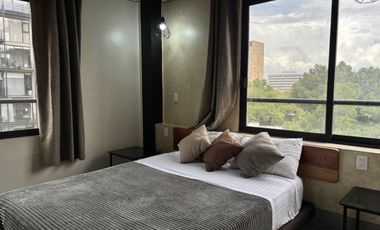 Departamento amueblado en renta, Roma Norte, Sin Aval, CDMX