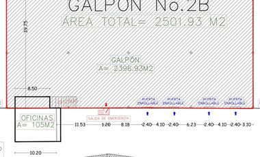 Ofibodega en alquiler 2.501,93m² - con muelle, en complejo, Vía Perimetral