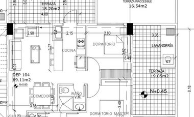 VENTA Departamento, 2 habitaciones. Ponceano Alto