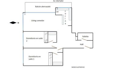 Departamento Venta Olivos- Horizons 3 ambientes Libertador al Río piso alto
