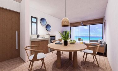 Departamento en VENTA EN MAHAHUAL VISTA AL MAR DE 1 RECAMARA BEACH FRONT