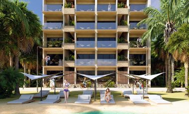 Departamento en VENTA EN MAHAHUAL VISTA AL MAR DE 1 RECAMARA BEACH FRONT