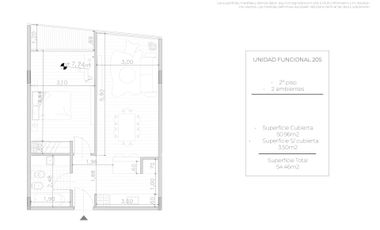 VTA DEPTO 2AMB POZO APTO COMERC. VILLANUEVA-TIGRE