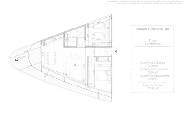 VTA DEPTO 3AMB POZO APTO COMERC. VILLANUEVA-TIGRE