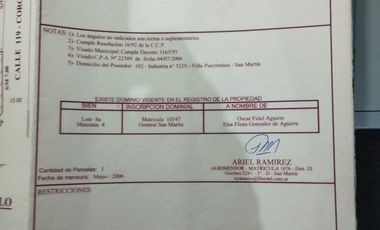 VENTA DE CASA EN SAN MARTIN