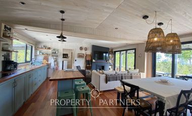 Cómoda y acogedora casa en refugio cordillerano, Fundo La Leona.