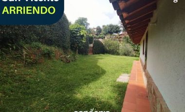 Finca en arriendo- San Vicente