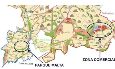 Venta de Terreno junto a área verde Lomas de Angelópolis Cascatta