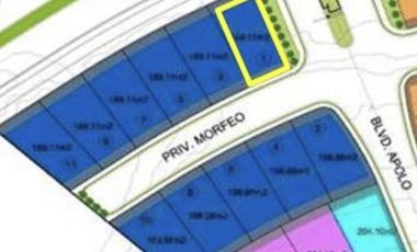 Venta de Terreno junto a área verde Lomas de Angelópolis Cascatta