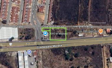 Terreno comercial en renta sobre carretera Salida a Quiroga