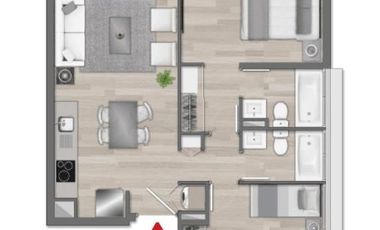 Departamento en Venta en Edificio Pedro de Valdivia, Ñuñoa, Av. Pedro de Valdivia, Av. Rodrigo de Araya