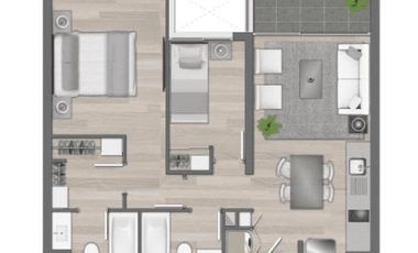 Departamento en Venta en Edificio Pedro de Valdivia, Ñuñoa, Av. Pedro de Valdivia, Av. Rodrigo de Araya