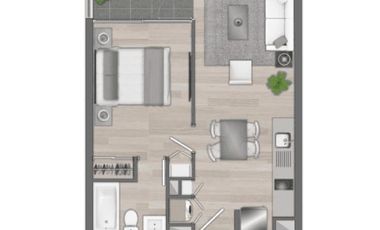 Departamento en Venta en Edificio Pedro de Valdivia, Ñuñoa, Av. Pedro de Valdivia, Av. Rodrigo de Araya