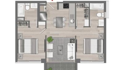 Departamento en Venta en Edificio Pedro de Valdivia, Ñuñoa, Av. Pedro de Valdivia, Av. Rodrigo de Araya