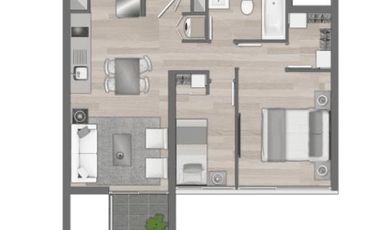 Departamento en Venta en Edificio Pedro de Valdivia, Ñuñoa, Av. Pedro de Valdivia, Av. Rodrigo de Araya
