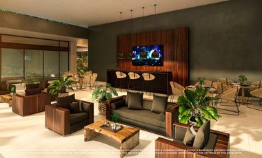 Lote a la venta en Playa del Carmen  con alberca, gym