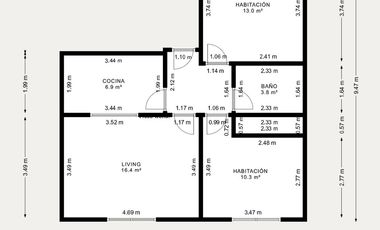 Venta PH 3 ambientes V. Gral. Mitre sin expensas