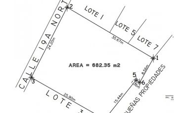 682 M2 DE TERRENO X LOTES A  METROS  17 OTE, CAFE MAYA Y PACO'S TACOS