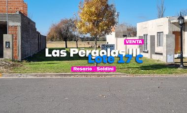 Venta de lote 17 C Barrio las Pérgolas III