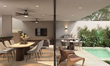 Casa en privada ROSAMORA, en Conkal, Yucatán.