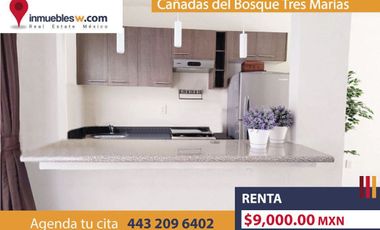CASA AMUEBLADA EN RENTA EN CAÑADAS DEL BOSQUE TRES MARIAS, MORELIA