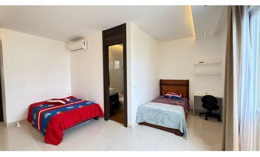 Samborondón Isla Mocolí, Casa Amoblada, 485m2, 4 dormitorios
