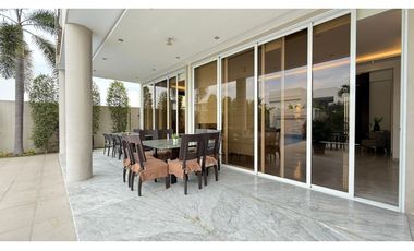 Samborondón Isla Mocolí, Casa Amoblada, 485m2, 4 dormitorios