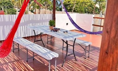 Casa en segunda fila de la playa en renta en Chuburná Puerto