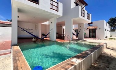 Casa en segunda fila de la playa en renta en Chuburná Puerto