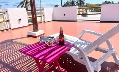 Casa en segunda fila de la playa en renta en Chuburná Puerto