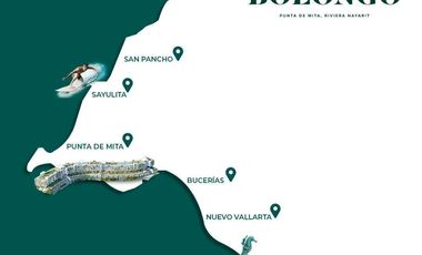 Departamento de lujo en la PLAYA Punta de Mita / BOLONGO