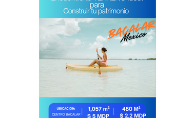 Venta Terreno Bacalar 480 m2 $2.2 MDP