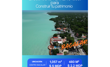 Venta Terreno Bacalar 480 m2 $2.2 MDP