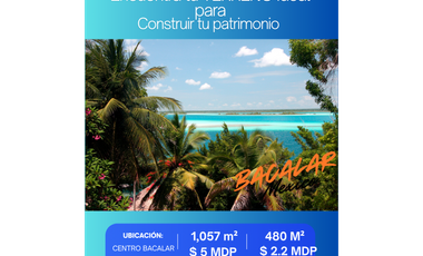 Venta Terreno Bacalar 1,057 m2 $5 MDP