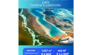 Venta Terreno Bacalar 1,057 m2 $5 MDP