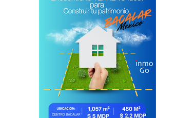 Venta Terreno Bacalar 1,057 m2 $5 MDP