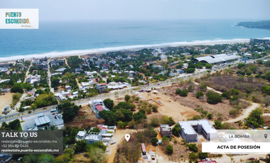 Terreno cerca del Mercado de Zicatela