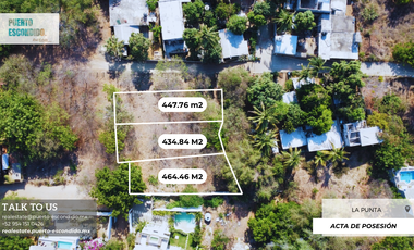 3 Lotes en Punta Zicatela, Puerto Escondido