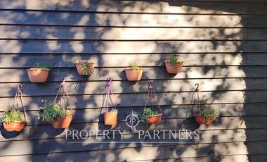 Moderna casa en media Ha de bosque y jardin