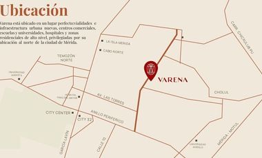 Casa en Venta en Mérida, Varena, Cholul  ( L. 4 y 20)