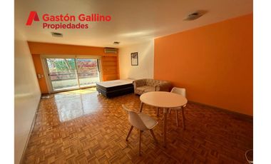 Venta 1 ambiente d 43 m2 al frente con balcón aterrazado vista  a la Biblioteca Nacional