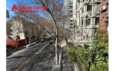 Venta 1 ambiente d 43 m2 al frente con balcón aterrazado vista  a la Biblioteca Nacional