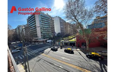 Venta 1 ambiente d 43 m2 al frente con balcón aterrazado vista  a la Biblioteca Nacional