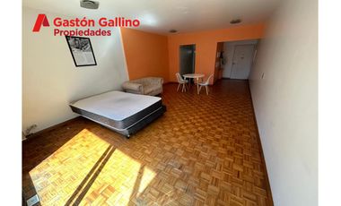 Venta 1 ambiente d 43 m2 al frente con balcón aterrazado vista  a la Biblioteca Nacional